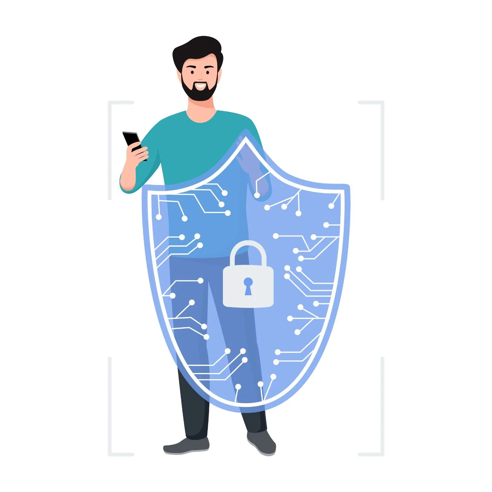 AviaryGuard user working safely online